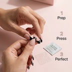 Midnight Blush Sculpted-French Soft-Gel Press-On Nails