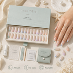 Tide Muse Pastel French Tip Soft-Gel Press-On Nails