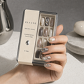 Molten Signal 3D Chrome Sculpted Soft-Gel Press-On Nails